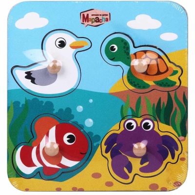 Деревянная игрушка Рамка-вкладыш Питомцы Mapacha 962000 1